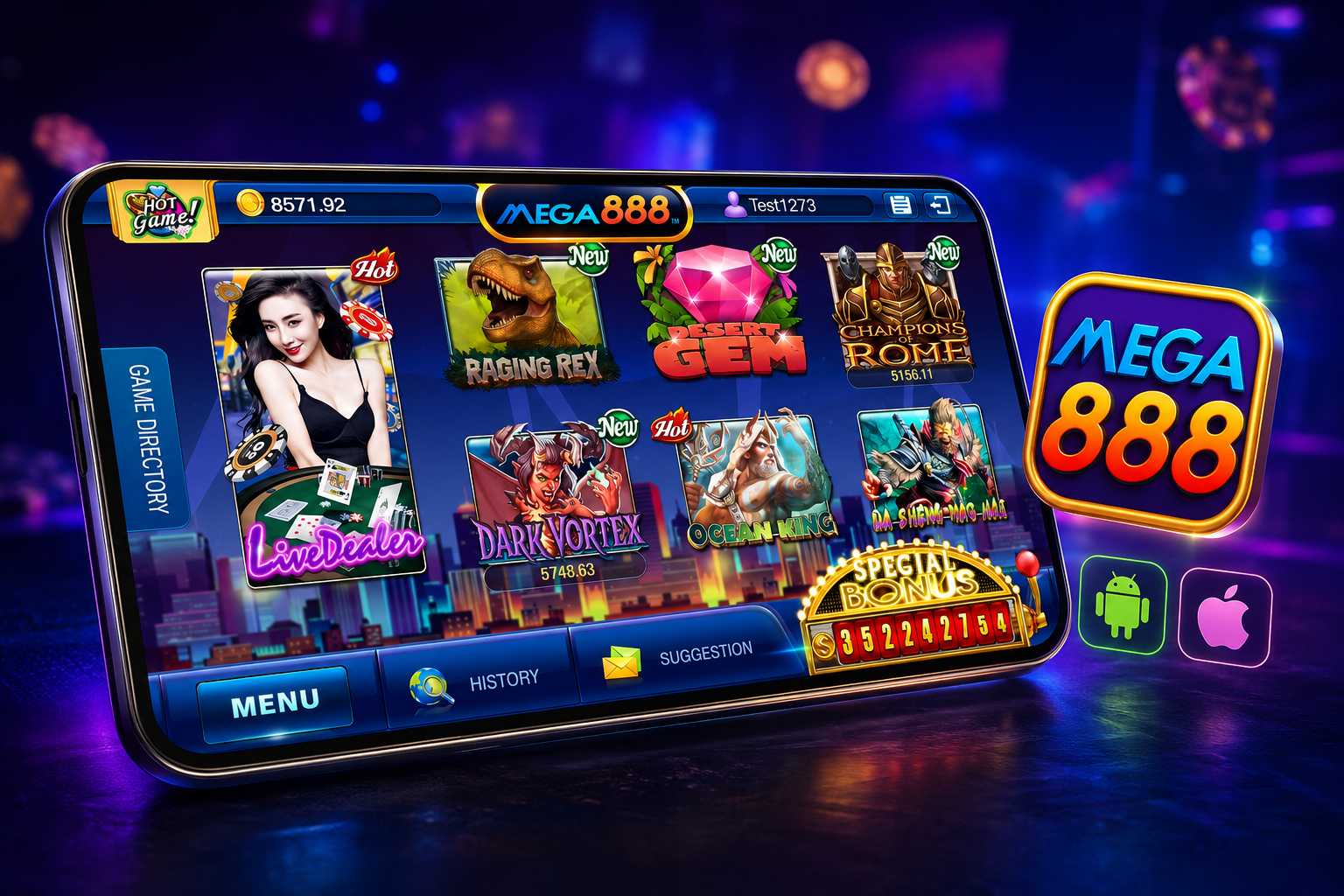 MEGA888 APK and iOS install guide